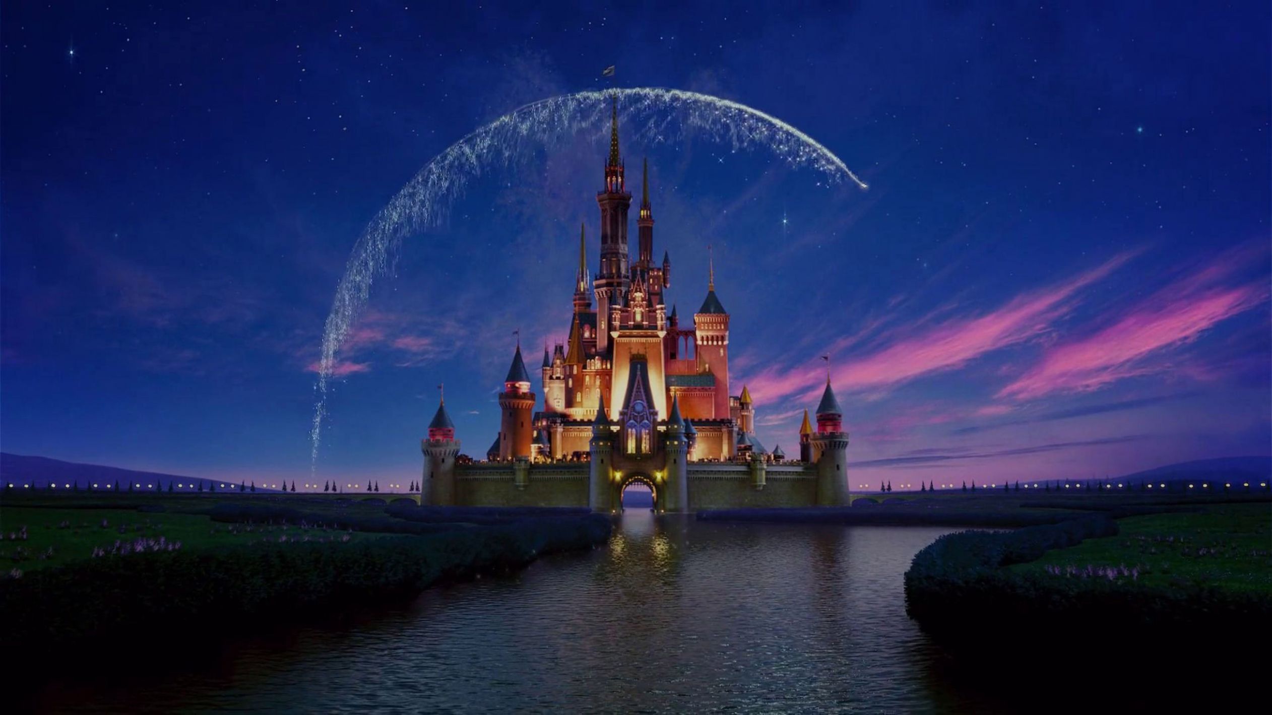 High Quality Disney castle  Blank Meme Template