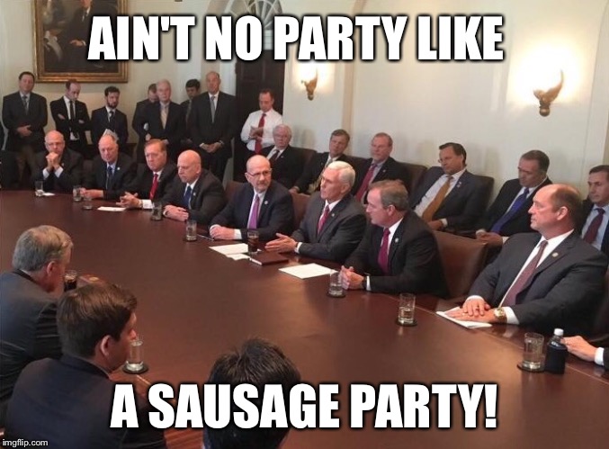 AIN'T NO PARTY LIKE; A SAUSAGE PARTY! | image tagged in political meme | made w/ Imgflip meme maker