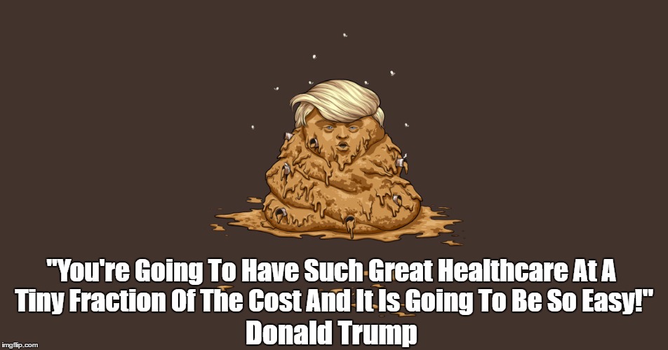 "You're Going To Have Such Great Healthcare At A Tiny Fraction Of The Cost And It Is Going To Be So Easy!" Donald Trump | made w/ Imgflip meme maker