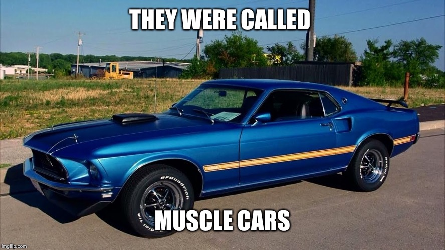 THEY WERE CALLED MUSCLE CARS | made w/ Imgflip meme maker