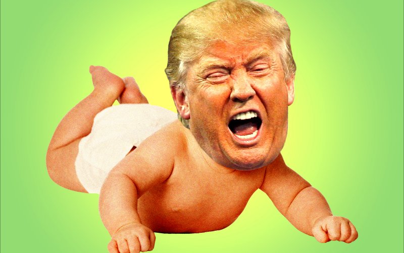 High Quality Cry baby Trump Blank Meme Template