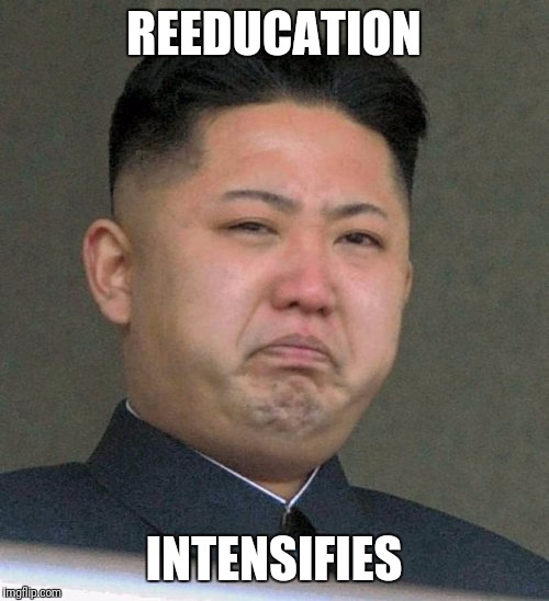 REEDUCATION; INTENSIFIES | made w/ Imgflip meme maker