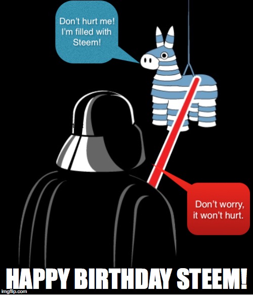 HAPPY BIRTHDAY STEEM! | made w/ Imgflip meme maker