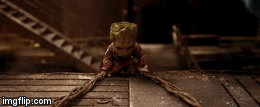 You No Get Away from Groot! | image tagged in gifs,groot,gotg2,memes | made w/ Imgflip video-to-gif maker