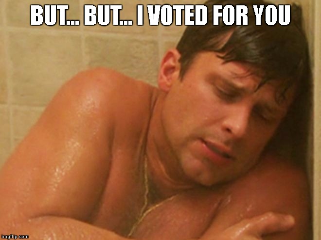What happens when you "vote against your own interest" | BUT... BUT... I VOTED FOR YOU | image tagged in trump,supporter,voter's remorse | made w/ Imgflip meme maker