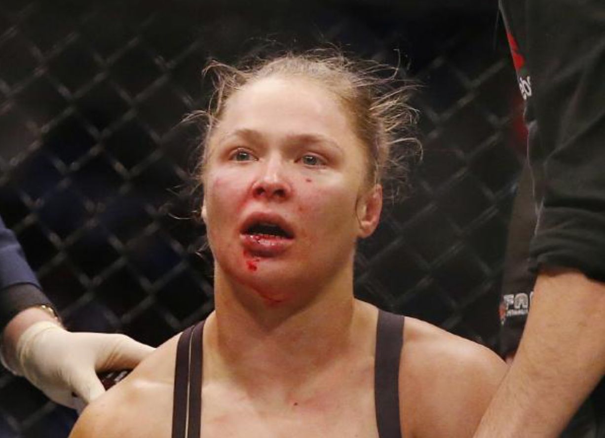 Rhonda Rousey "What ?" Blank Meme Template