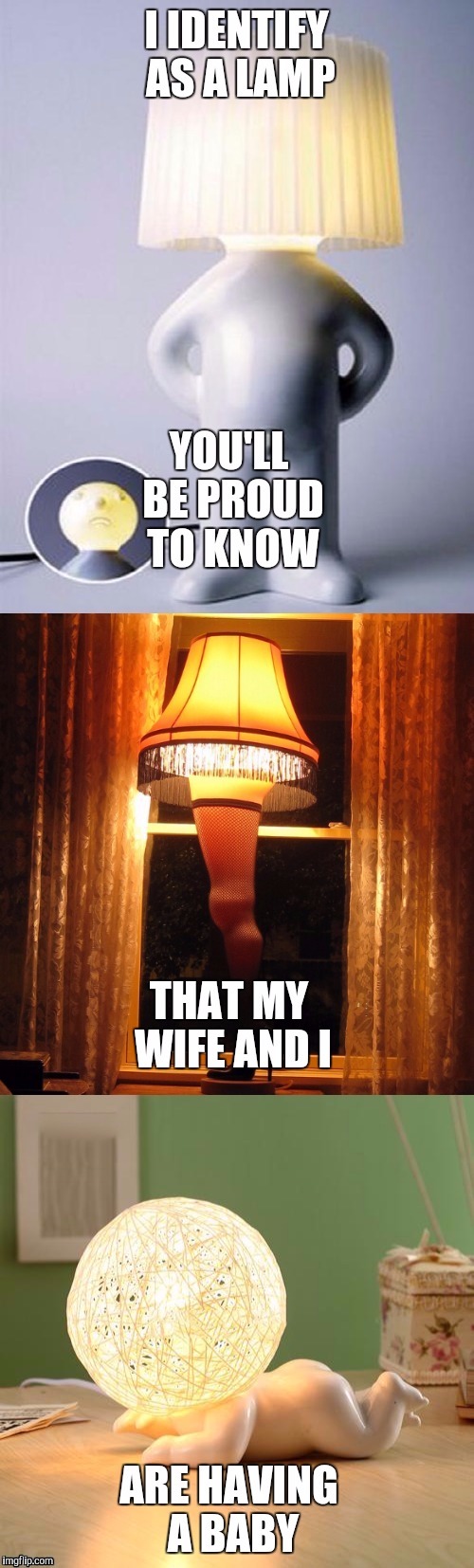 The Lamp Family announcement!  | D | image tagged in lampshade of disapproval | made w/ Imgflip meme maker