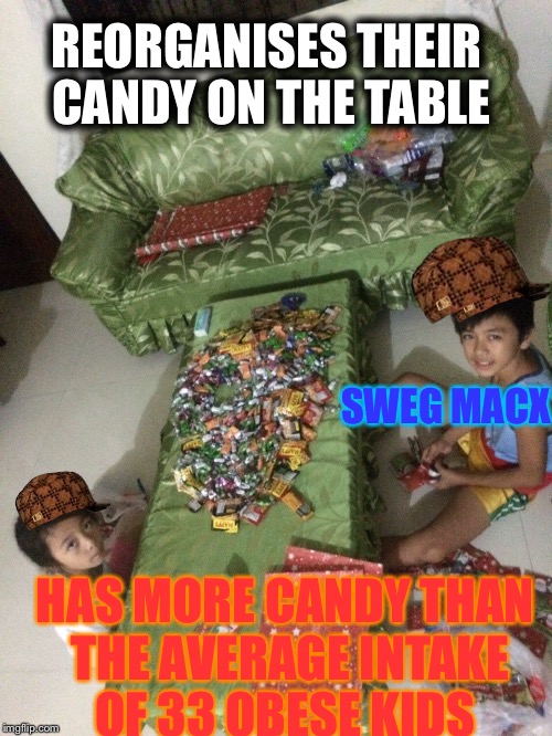 Danny goes to sell bar candy | REORGANISES THEIR CANDY ON THE TABLE; SWEG MACX; HAS MORE CANDY THAN THE AVERAGE INTAKE OF 33 OBESE KIDS | image tagged in memes | made w/ Imgflip meme maker