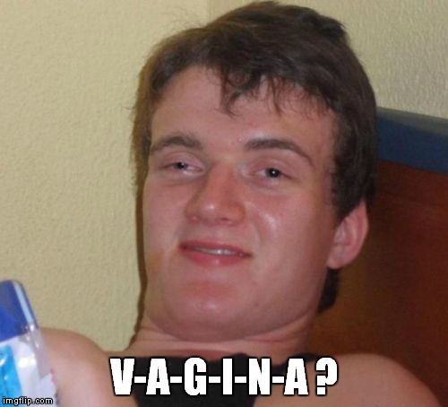 10 Guy Meme | V-A-G-I-N-A ? | image tagged in memes,10 guy | made w/ Imgflip meme maker