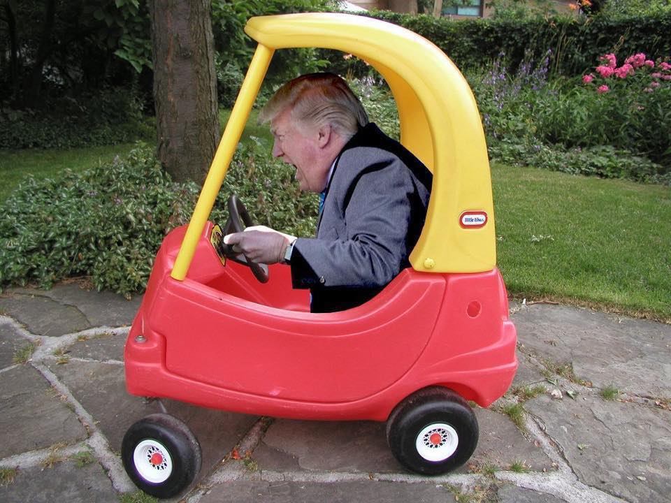 High Quality Trump Toy Car Blank Meme Template