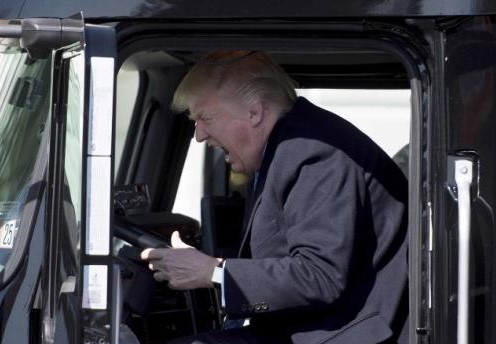 High Quality Trump Truck Blank Meme Template