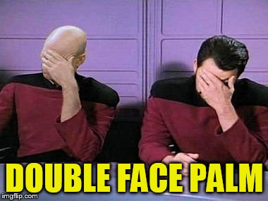 double palm | DOUBLE FACE PALM | image tagged in double palm | made w/ Imgflip meme maker