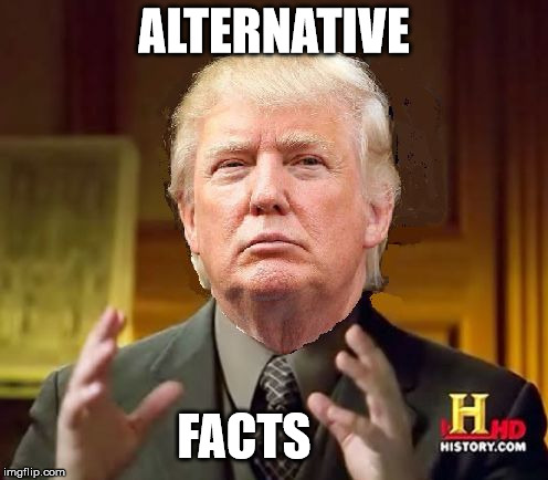 Trump Aliens | ALTERNATIVE; FACTS | image tagged in trump aliens | made w/ Imgflip meme maker