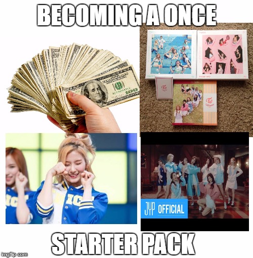 Blank Starter Pack | BECOMING A ONCE; STARTER PACK | image tagged in x starter pack | made w/ Imgflip meme maker