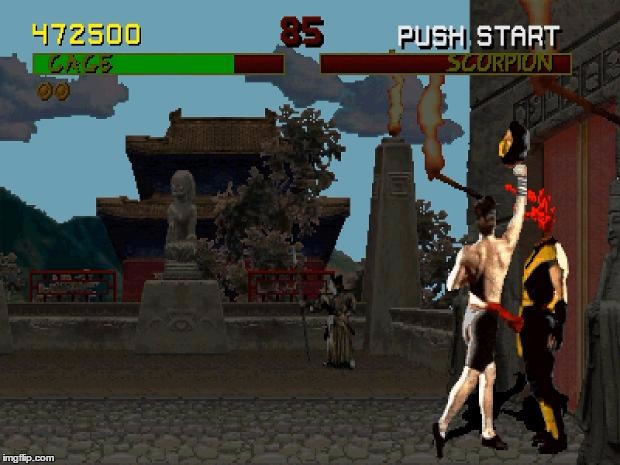Fatality Mortal Kombat | image tagged in fatality mortal kombat | made w/ Imgflip meme maker