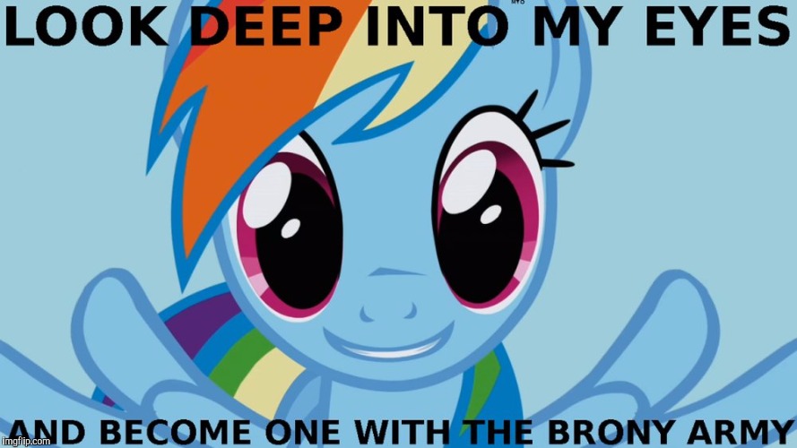 Become a part of the fandom! | Yes. Plz do! | image tagged in memes,my little pony,bronies,rainbow dash | made w/ Imgflip meme maker