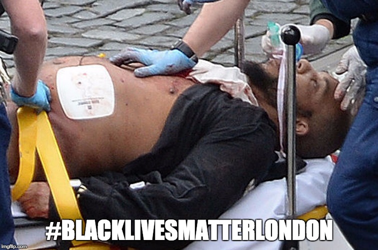 #BLACKLIVESMATTERLONDON | image tagged in khaleed | made w/ Imgflip meme maker