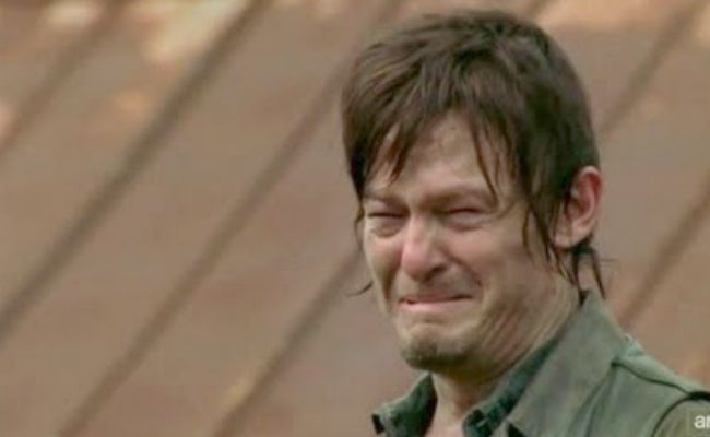 Walking Dead - Daryl Cries Blank Meme Template