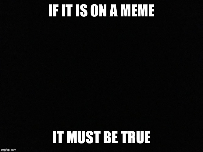 IF IT IS ON A MEME; IT MUST BE TRUE | image tagged in personal | made w/ Imgflip meme maker