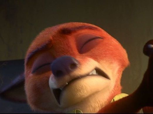 High Quality Nick Wilde eyes closed  Blank Meme Template