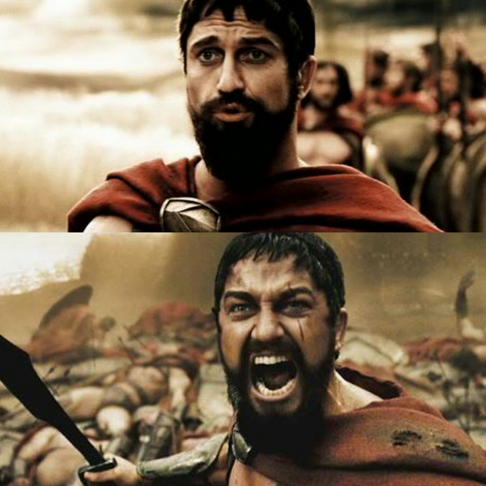 Leonidas calm and vexed Blank Template - Imgflip