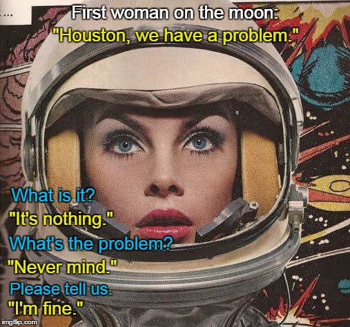 Pax On Both Houses First Woman On The Moon This Makes Perfect 