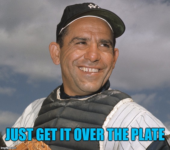 JUST GET IT OVER THE PLATE | made w/ Imgflip meme maker