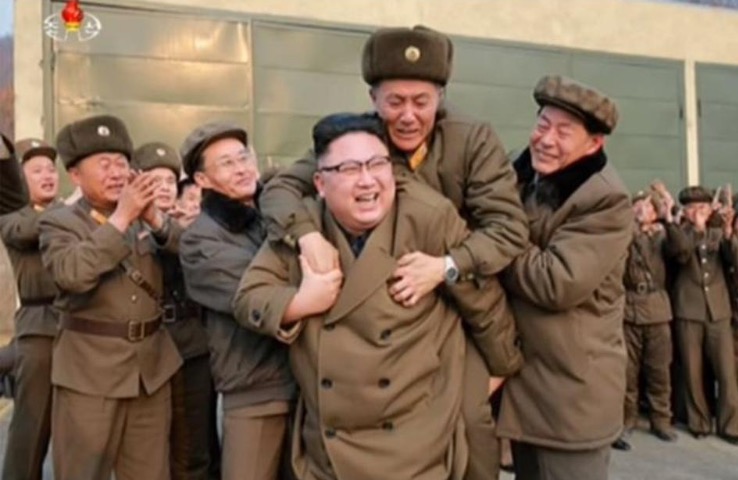 Kim Jong Un Piggyback Blank Meme Template