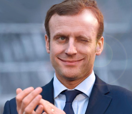 MACRON Blank Meme Template