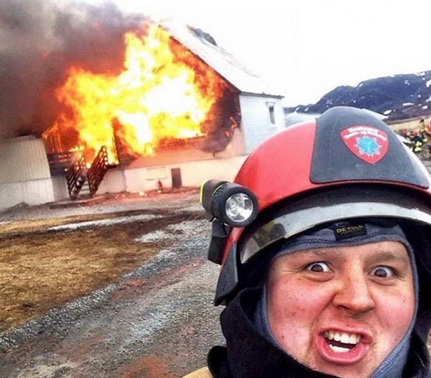 Disaster Fireman Blank Meme Template