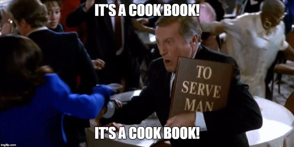IT'S A COOK BOOK! IT'S A COOK BOOK! | made w/ Imgflip meme maker