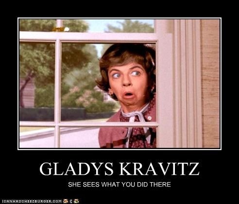 Gladys Kravitz Blank Meme Template