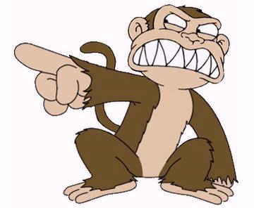 Monkey_pointing Blank Meme Template