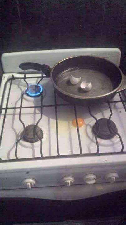 Eggs on stove like government Blank Meme Template
