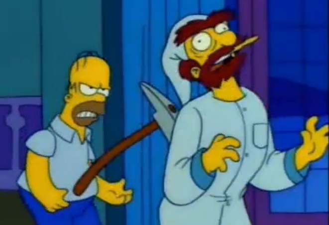 Homers axe Blank Meme Template