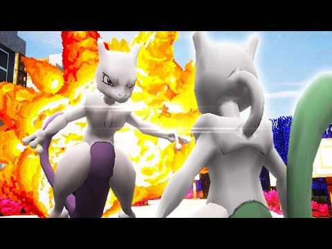 Mewtwo Fighting Against Shiny Mewtwo  Blank Meme Template