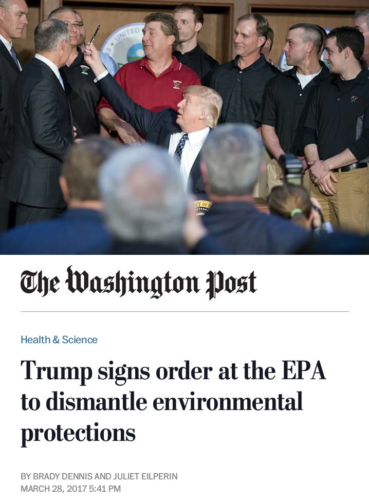 Trump destroys the environment with a pen Blank Meme Template