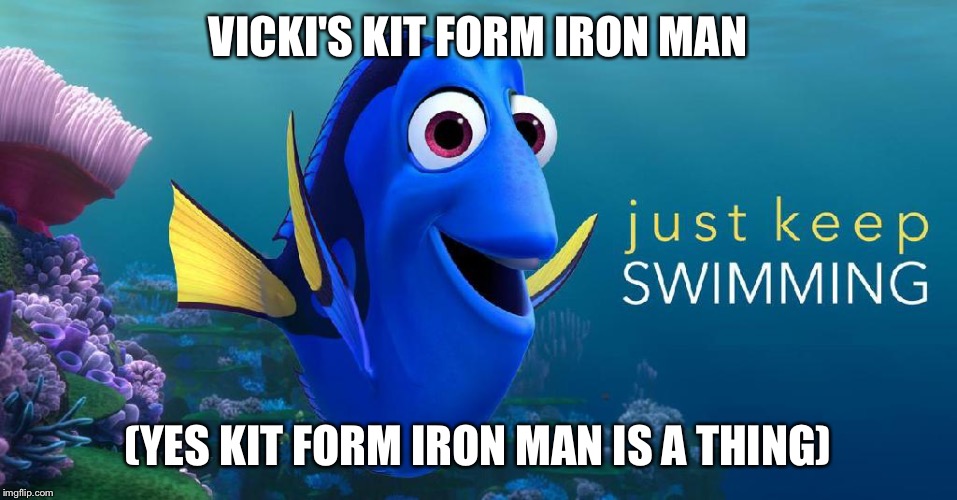 VICKI'S KIT FORM IRON MAN; (YES KIT FORM IRON MAN IS A THING) | image tagged in triathlon | made w/ Imgflip meme maker