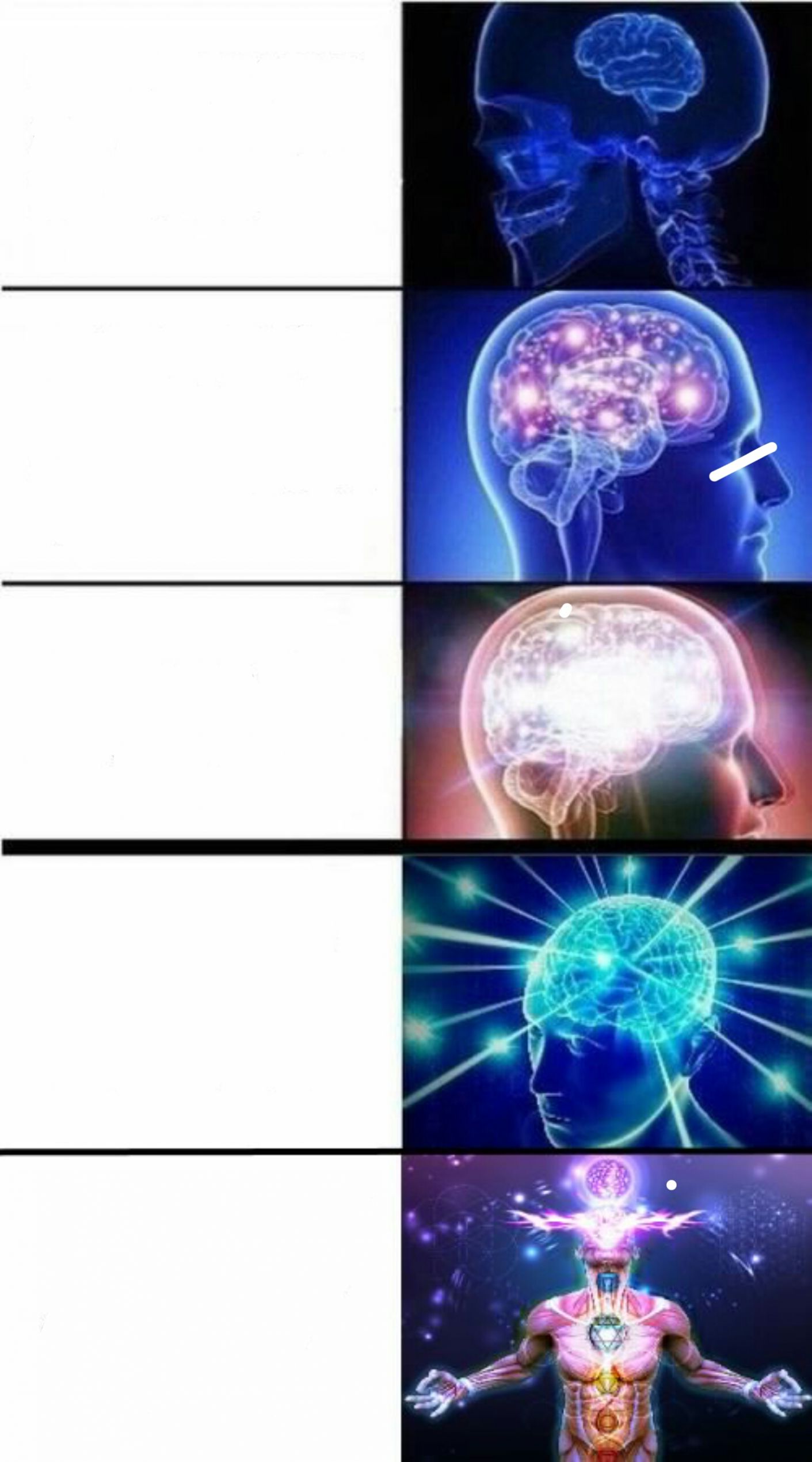 High Quality Expanding Brain Meme Blank Meme Template