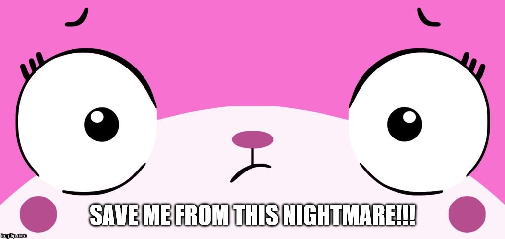 Unikitty | SAVE ME FROM THIS NIGHTMARE!!! | image tagged in unikitty | made w/ Imgflip meme maker