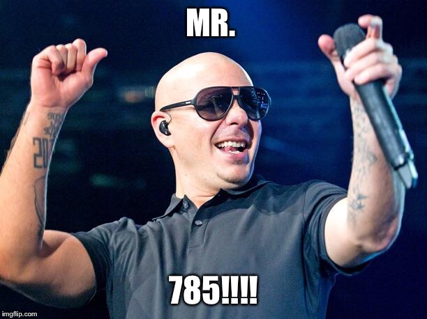 Pitbull | MR. 785!!!! | image tagged in pitbull | made w/ Imgflip meme maker