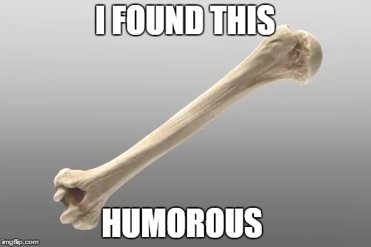 humorous | I FOUND THIS; HUMOROUS | image tagged in funny memes,bones,boner | made w/ Imgflip meme maker