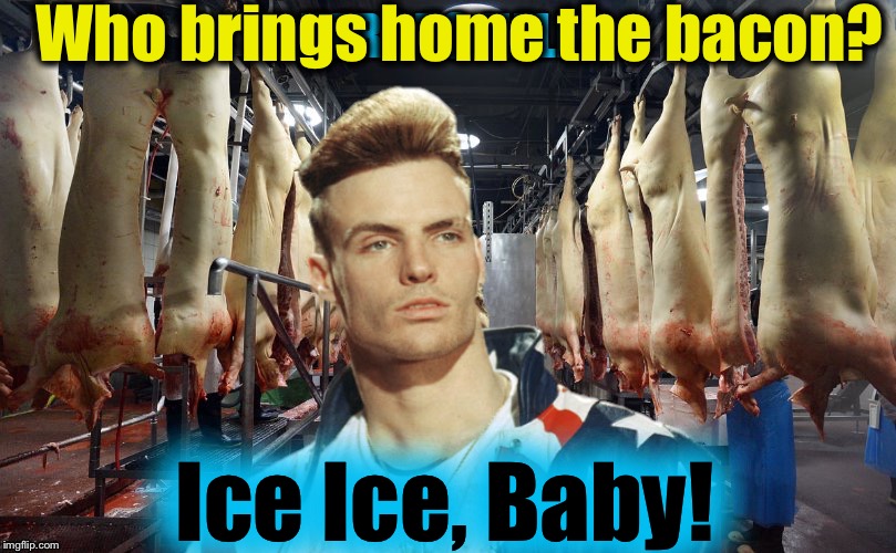 Who brings home the bacon? Ice Ice, Baby! | made w/ Imgflip meme maker