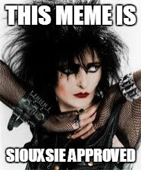 THIS MEME IS SIOUXSIE APPROVED | made w/ Imgflip meme maker