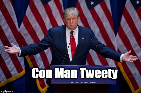 The So-Called 45th President of the United States of America...SAD! | Con Man Tweety | image tagged in donald trump,con man,punk'd,united states,wwjd,resist | made w/ Imgflip meme maker