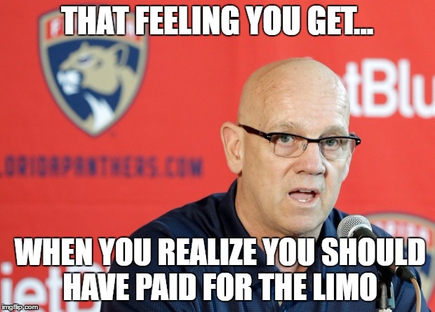 THAT FEELING YOU GET... WHEN YOU REALIZE YOU SHOULD HAVE PAID FOR THE LIMO | made w/ Imgflip meme maker