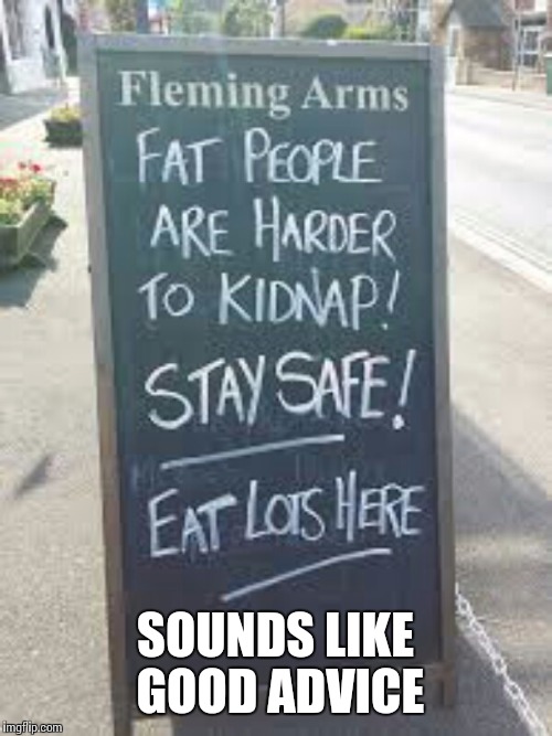 Sounds like good advice | SOUNDS LIKE GOOD ADVICE | image tagged in funny signs,memes | made w/ Imgflip meme maker