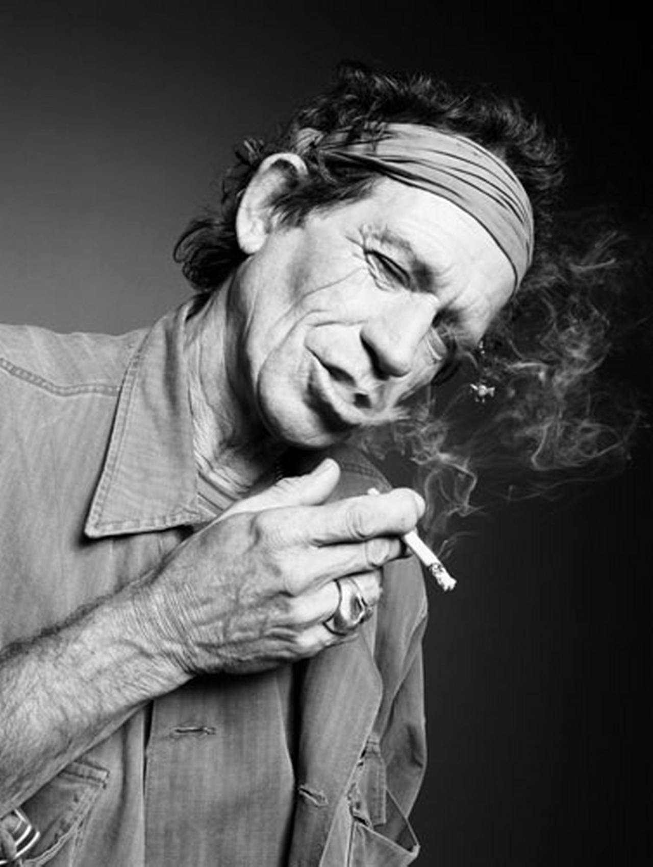 Keith Richards smoking Blank Meme Template