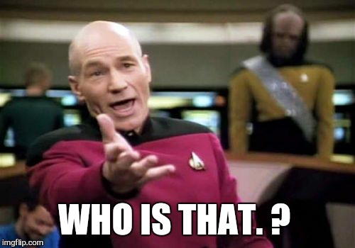 Picard Wtf Meme | WHO IS THAT. ? | image tagged in memes,picard wtf | made w/ Imgflip meme maker