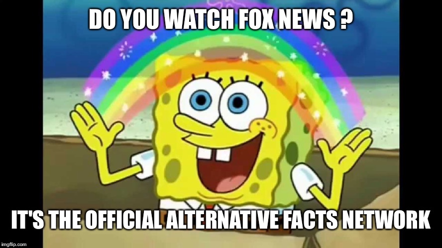 DO YOU WATCH FOX NEWS ? IT'S THE OFFICIAL ALTERNATIVE FACTS NETWORK | made w/ Imgflip meme maker